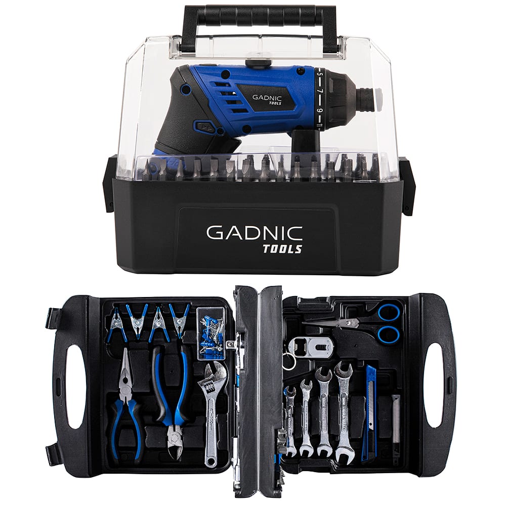 Destornillador Electrico GADNIC + Set de Herramientas 189pcs