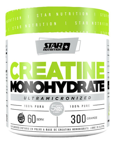 Creatina Monohidrato Star Nutrition Ultramicronized Pote 300gr