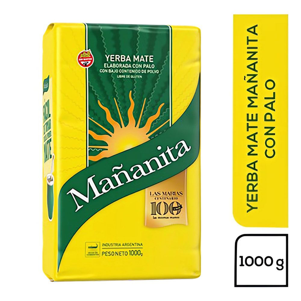 Yerba Mate Mañanita Bajo Polvo 1Kg