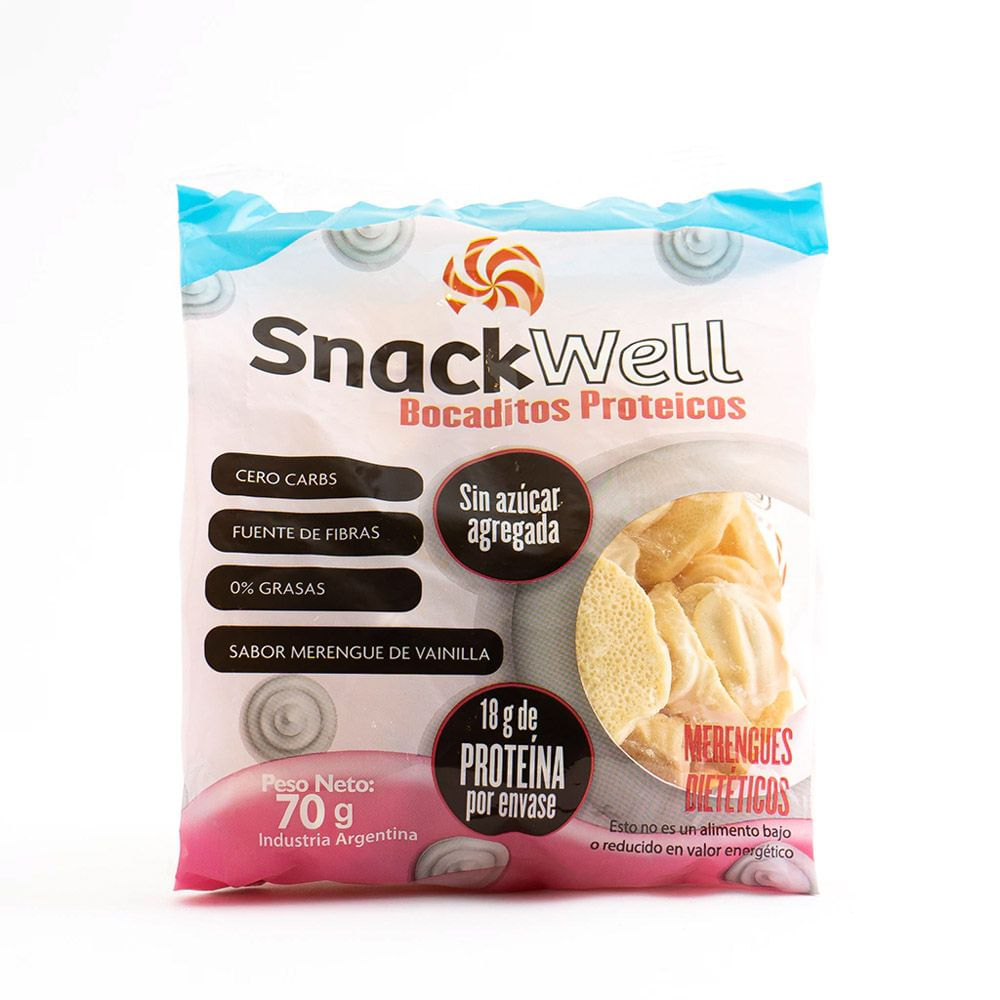 Snack Well Merengue Proteico sin Azucar 70gr