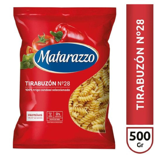 Fideos Tirabuzon Matarazzo N28 500gr