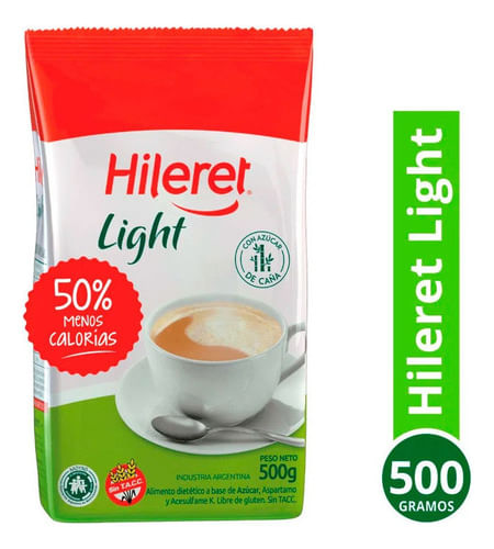 Edulcorante Hileret Light a Base de Azucar de Caña 500gr