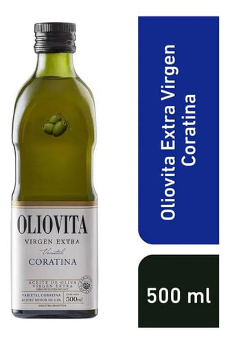 Aceite de Oliva Virgen Extra Oliovita Coratina Botella Vidrio 500ml