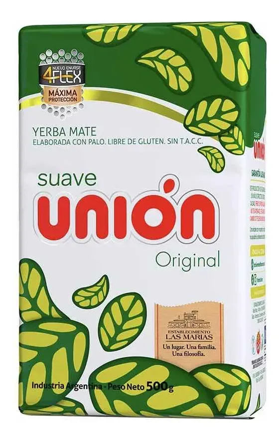 Yerba Mate Union Suave Origen Controlado 500gr