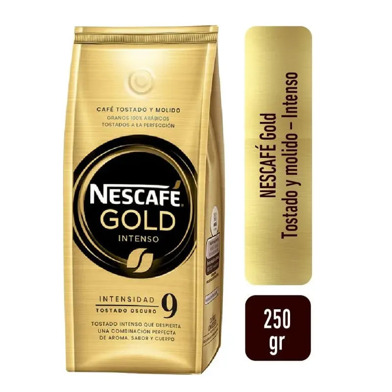 Café Molido Tostado NesCafé Gold Intenso 250gr