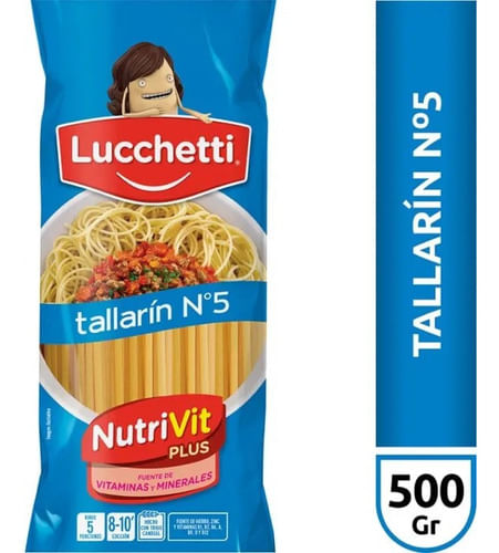 Fideos Tallarin Lucchetti N5 500gr