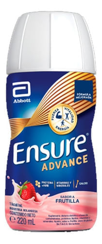 Ensure Advance Suplemento Liquido Frutilla Shake 220ml