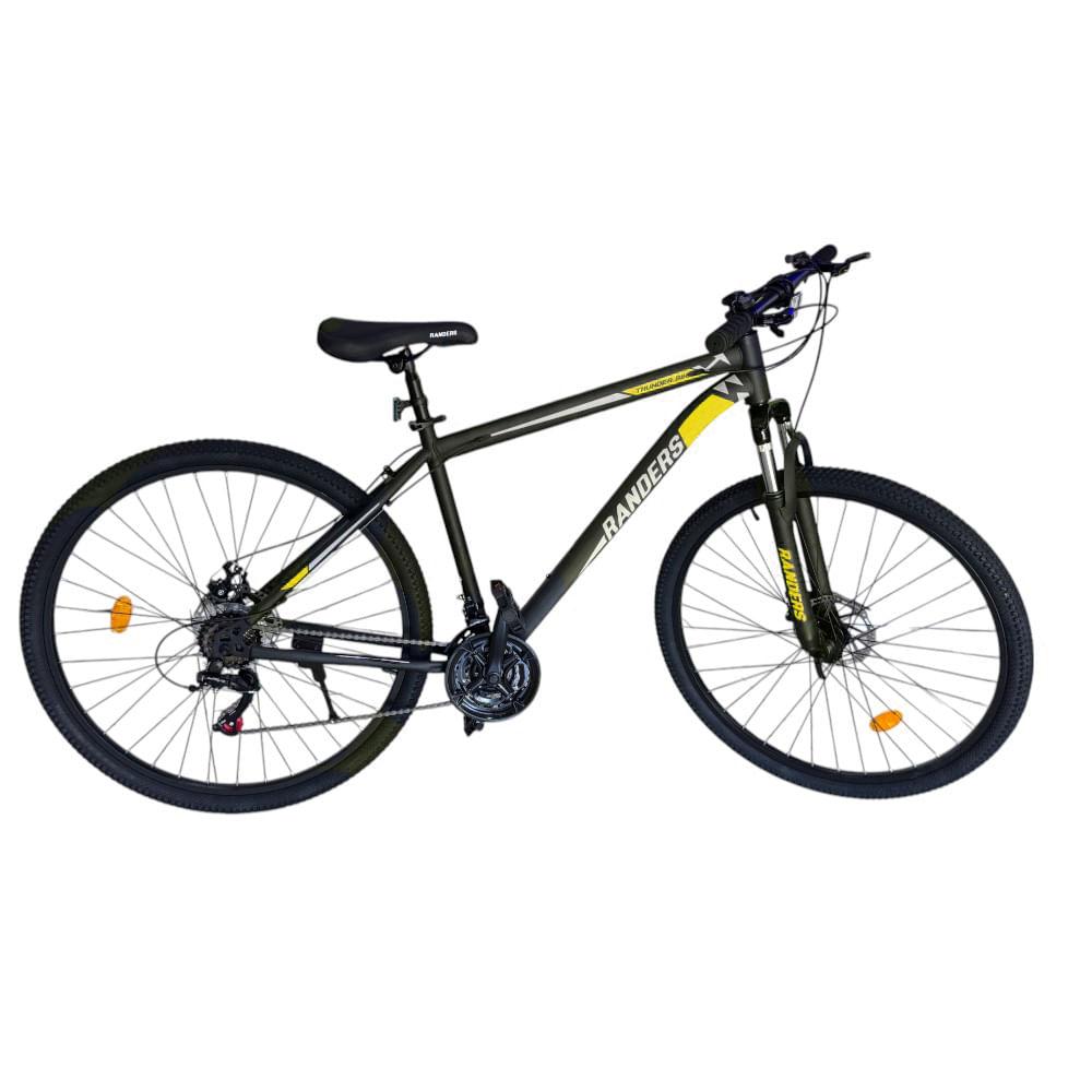 Bicicleta MTB Randers Thunder R29 21V Talle L Negro Amarillo Shimano