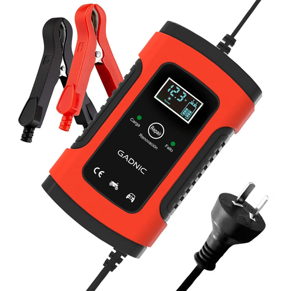 Cargador de Batería Inteligente Gadnic Automatico 12v 8a 24v 4a