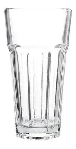 Vaso Vidrio Facetado Rigolleau Oslo 350ml Trago Largo X6