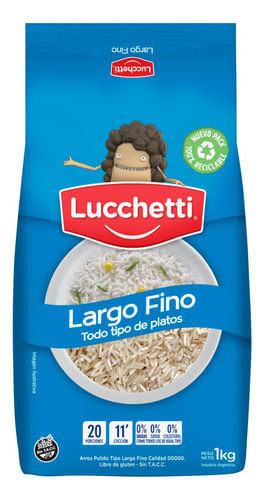 Arroz Lucchetti Largo Fino 1Kg