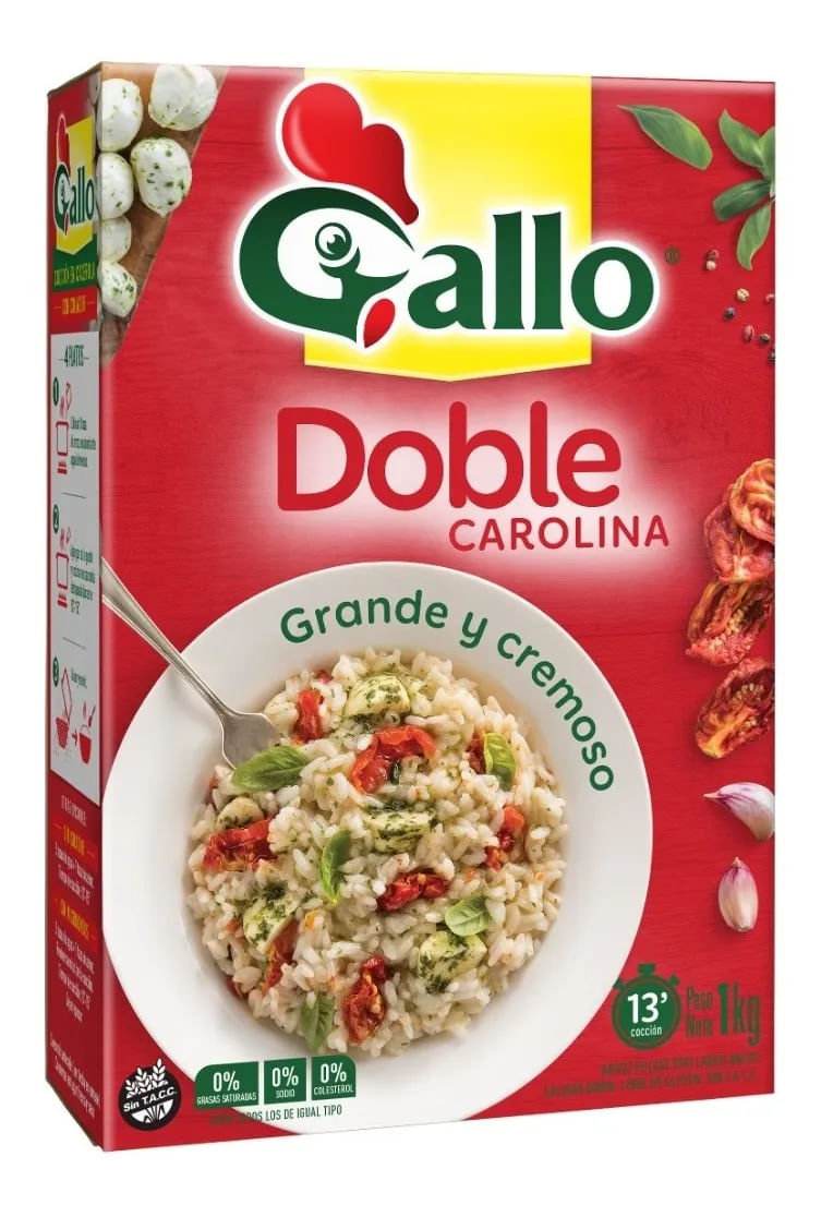 Arroz Gallo Doble Carolina 1Kg