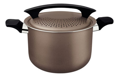 Olla Cacerola Pastas 22cm 5,7lt Milazzo Tramontina Almendra Almendra