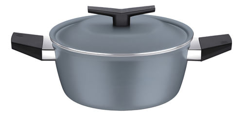 Cacerola Tramontina De Aluminio Antiadherente De 24cm Color Azul - Linea: Spezia