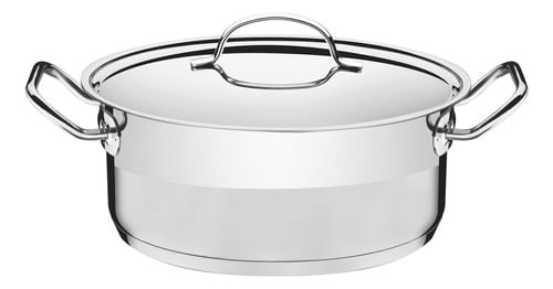 Cazuela Plana Profesional De Acero Inoxidable De 20 Cm - Tramontina