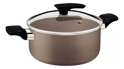 Cacerola Asas 20cm 2,9lt Milazzo Tramontina Antiadherente Almendra