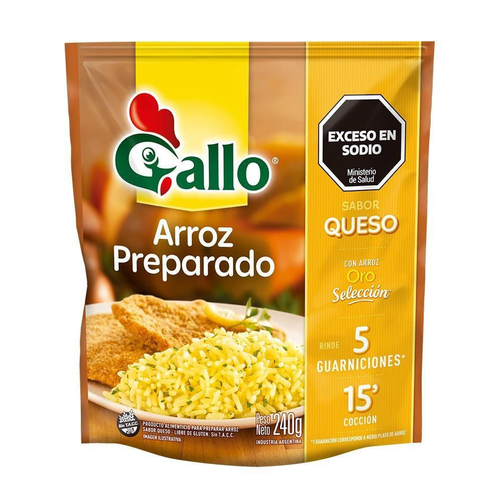 Arroz Gallo Preparado Queso 240gr