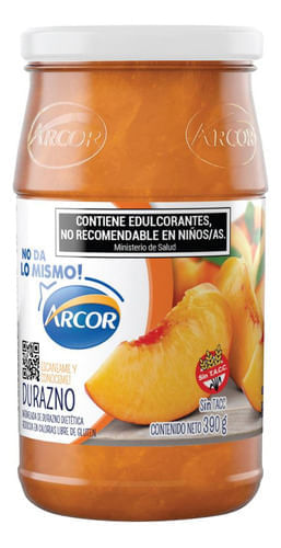 Mermelada de Durazno Arcor Sin Azucar Agregada 390gr