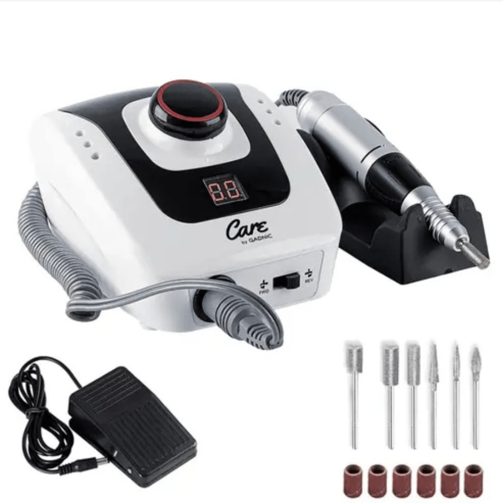 Torno Para Uñas Gadnic T206 35.000rpm Uso Profesional Digital