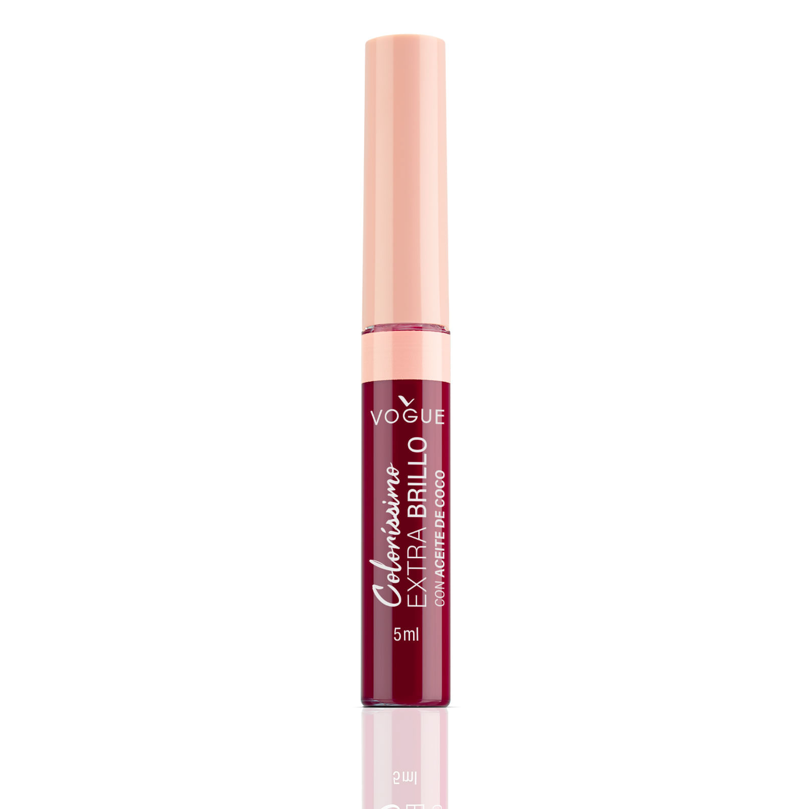 Labial Líquido Colorissimo Extra Brillo Vogue Tono Sangría