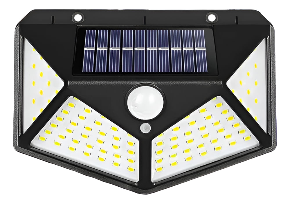 Reflector Led Recargable Solar Aplique Sensor De Movimiento