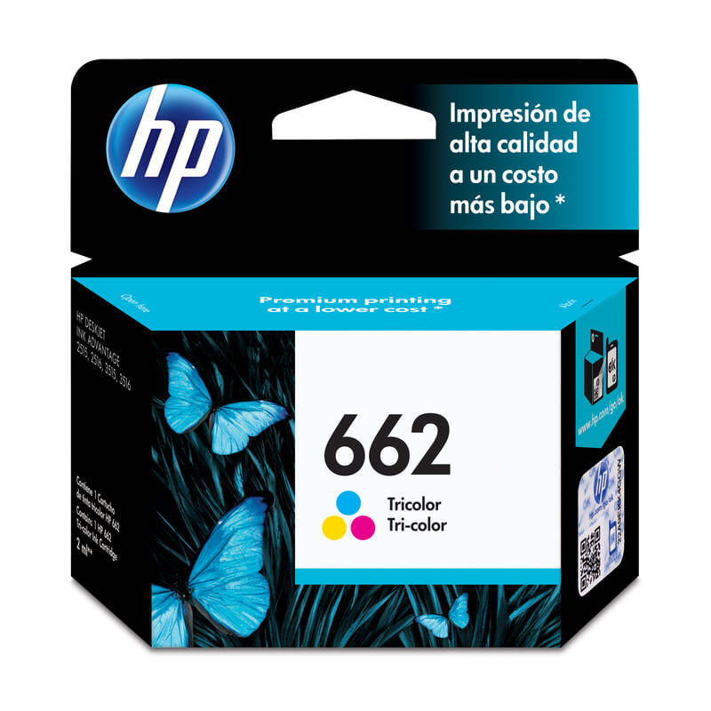 Cartucho de Tinta Hp 662 Tricolor Original  Cz104al