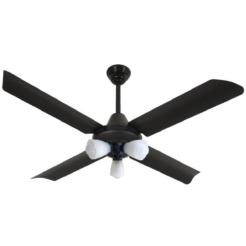 Ventilador de Techo Severbon Vta 420 Negro Microtexturado C/ Luz