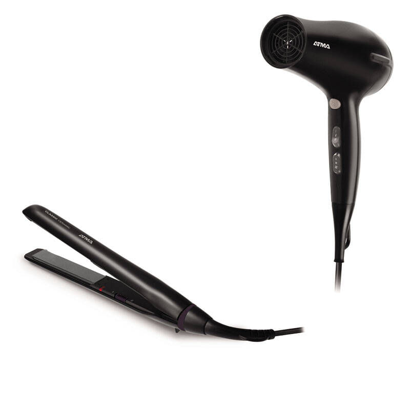 Combo Plancha + Secador de Cabello Atma Ck4010n