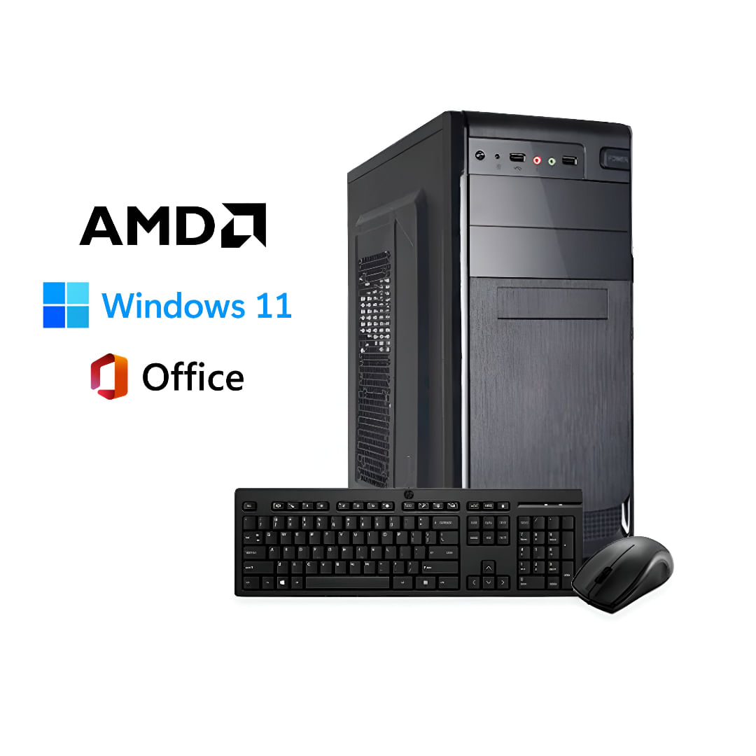 PC ESCRITORIO AMD RYZEN 5 - MEMORIA 8GB - SSD 980GB - W11 - TECLADO Y MOUSE GRATIS!