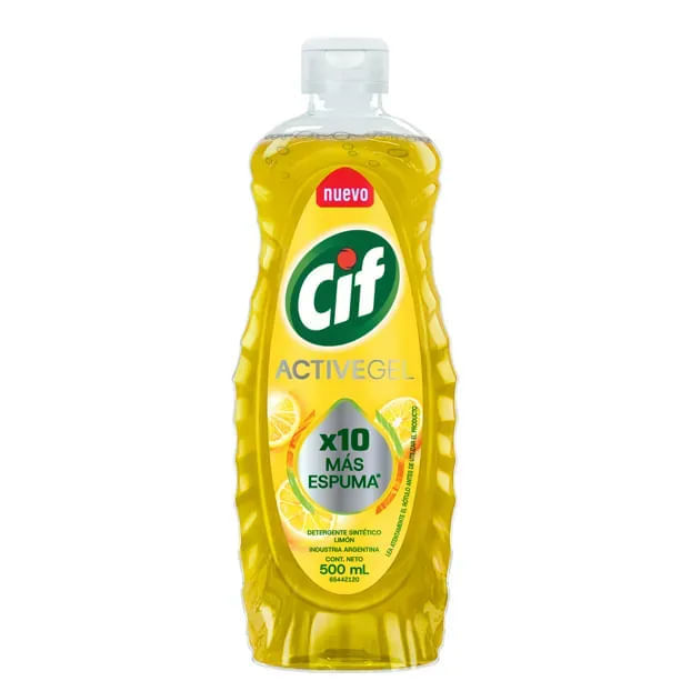 Detergente Cif Active Gel Concentrado de Limón 500ml