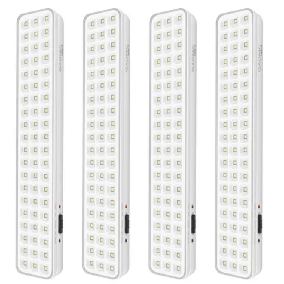 Kit x4 Luz de Emergencia Gadnic Tools L60 60 Led Alta Luminosidad 6500K
