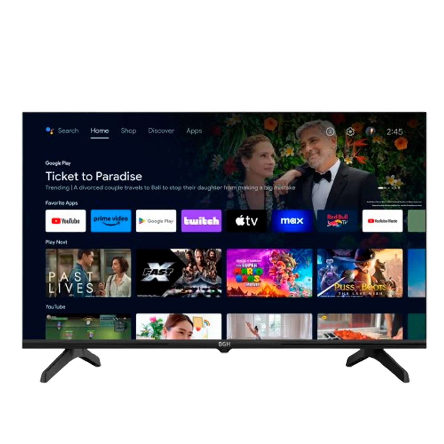 Smart TV LED 32" HD Frameless Android TV BGH B3225G5A
