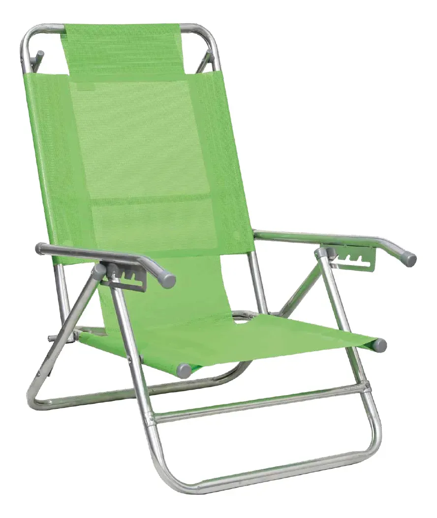 Reposera Playera Baja de Aluminio Comodohome Verde