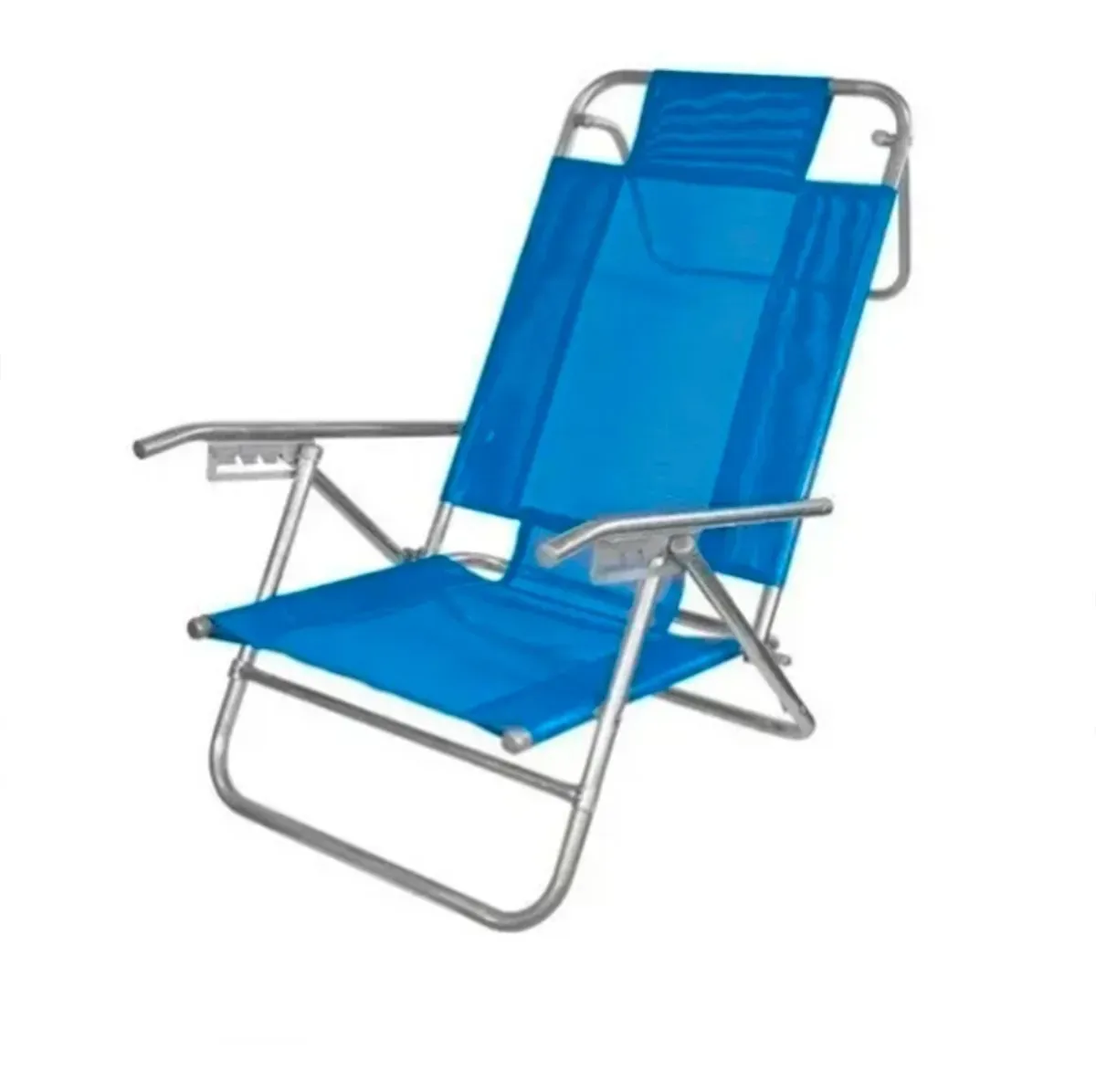 Reposera Playera Baja de Aluminio Comodohome Azul