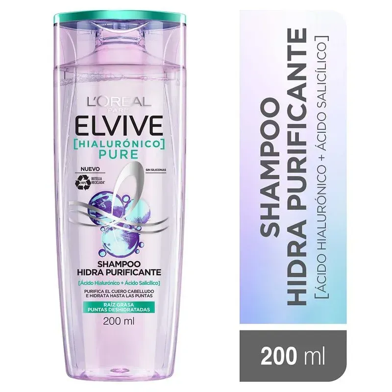Shampoo Hialurónico Pure Con Ácido Salicílico 200 Ml
