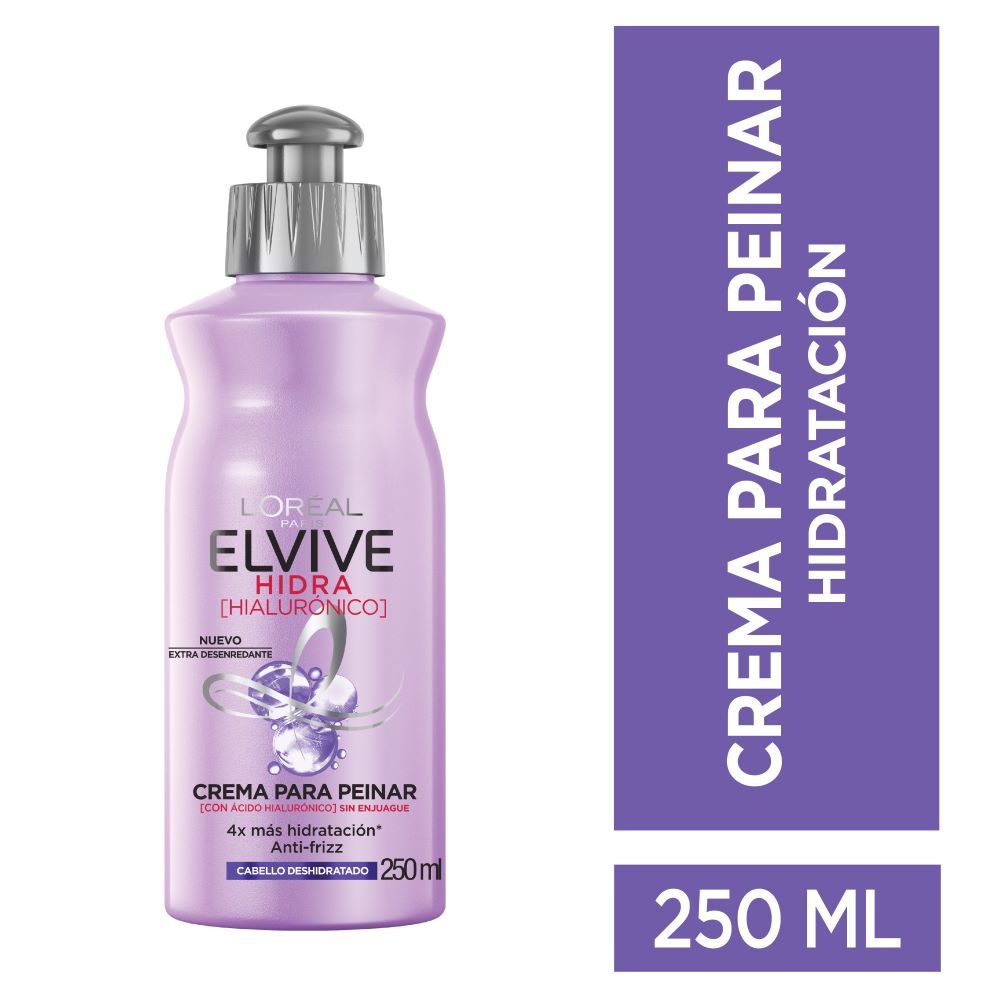 Crema Para Peinar Elvive Hidra Hialurónico 250 Ml