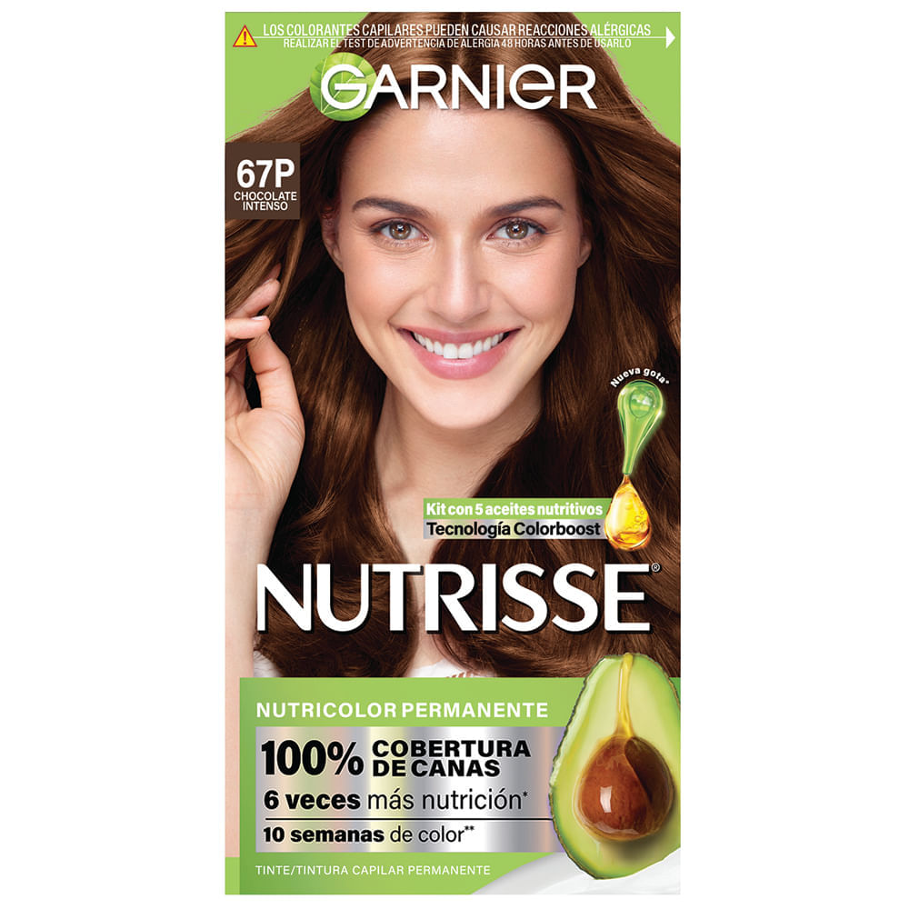 Kit Garnier Coloración Permanente Nutrisse 67P Chocolate Intenso