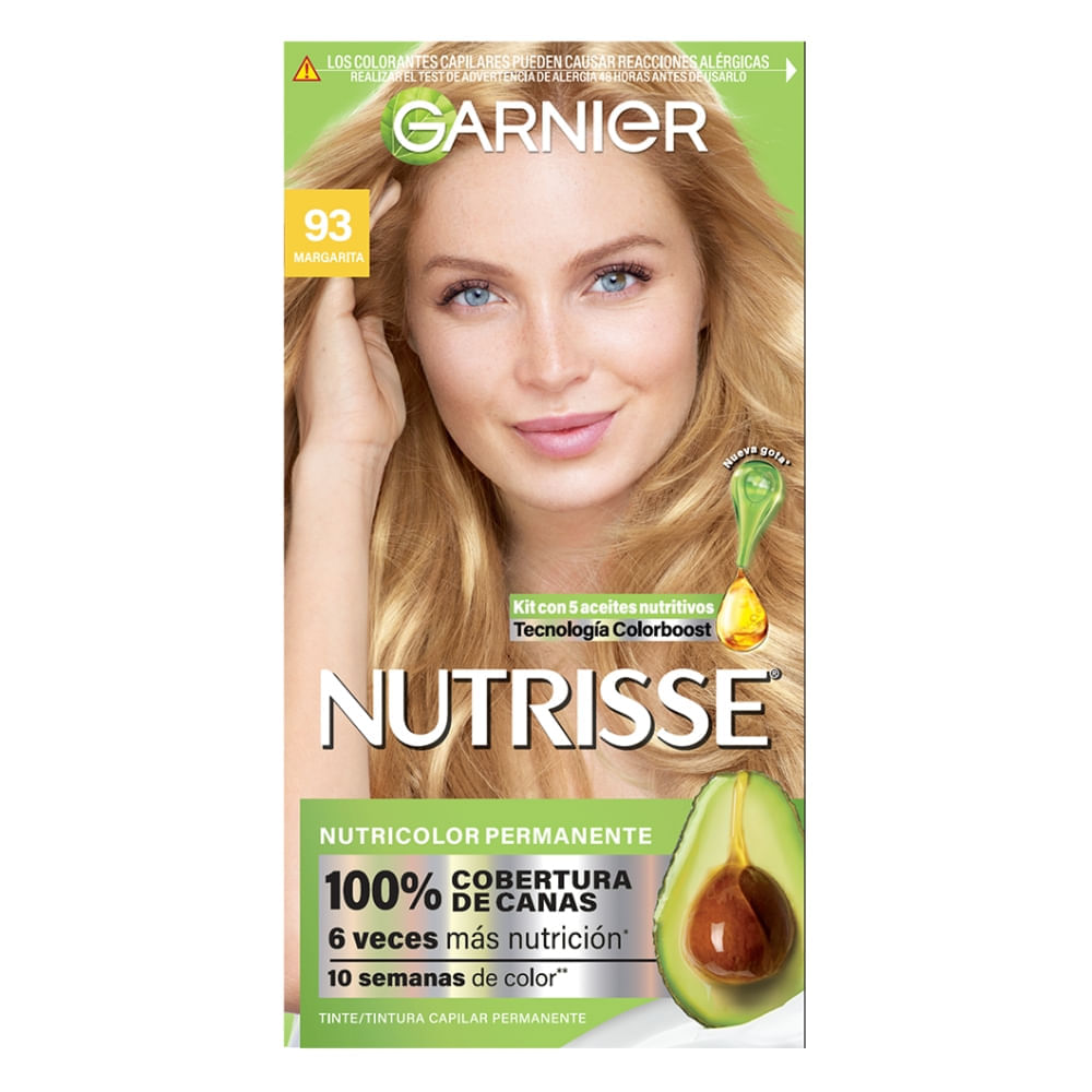 Kit Coloración Permanente Nutrisse Garnier 93 Margarita