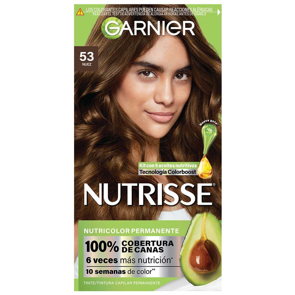 Kit Coloración Permanente Nutrisse Garnier 53 Nuez