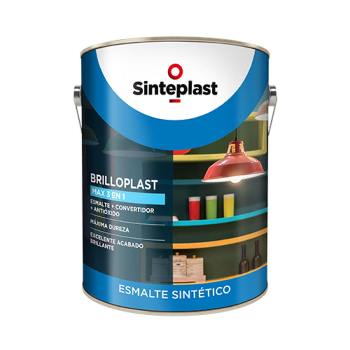 Brilloplast Max Esmalte Sintético 3 en 1 Marrón Tinaja 20 Lts
