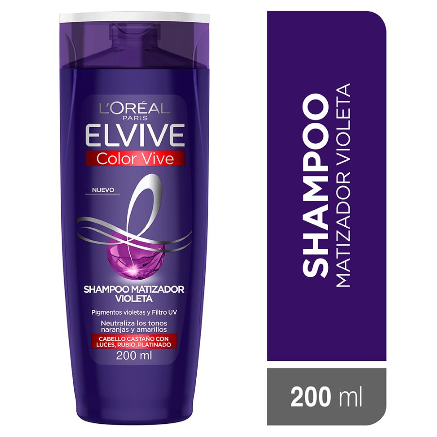Shampoo Matizador Elvive Color Vive Purple 200 Ml