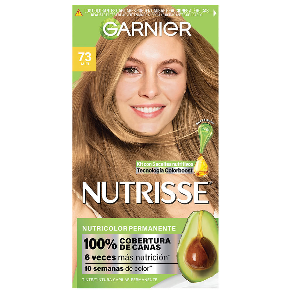 Kit Coloración Permanente Nutrisse Garnier 73 Miel