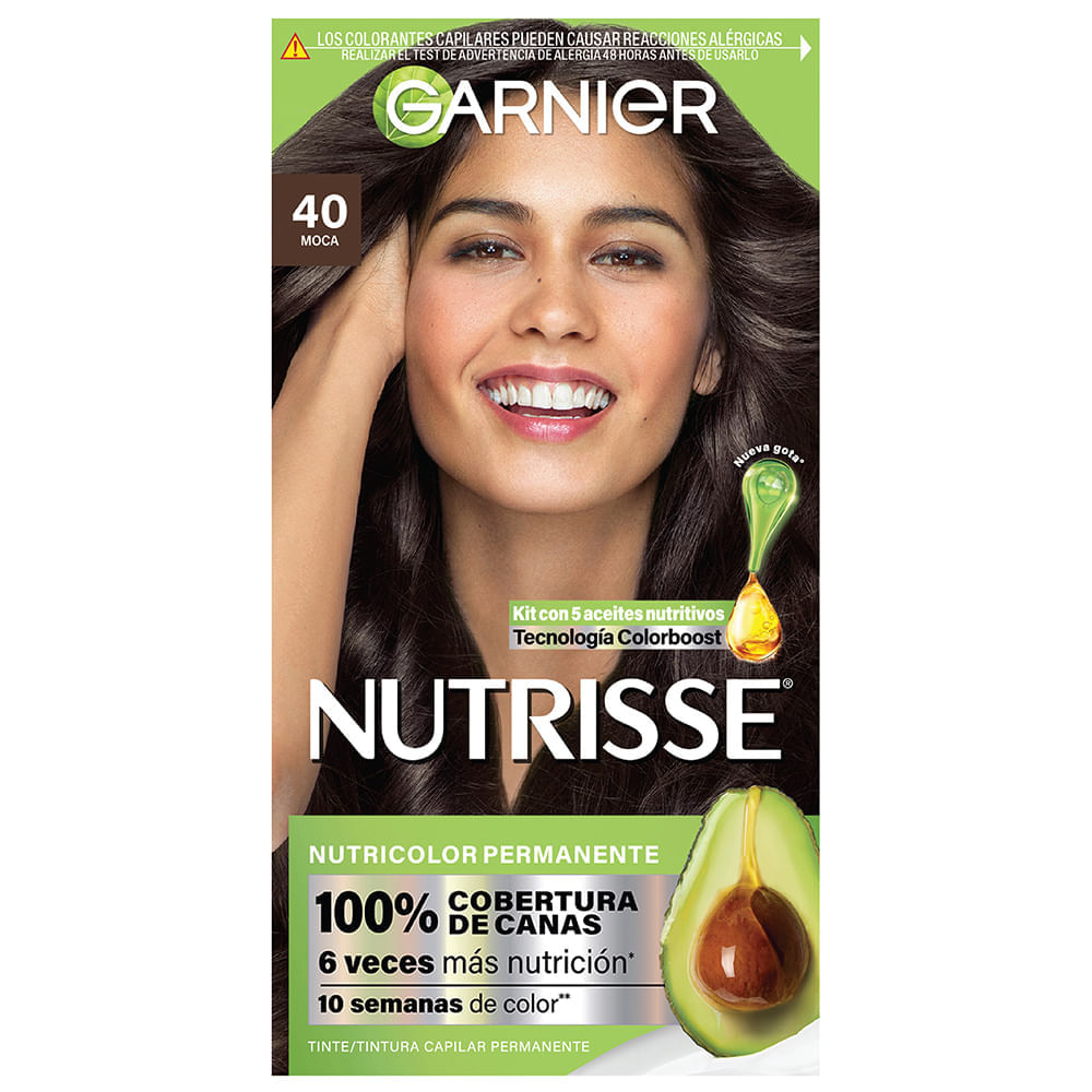 Kit Coloración Permanente Nutrisse Garnier 40 Moca