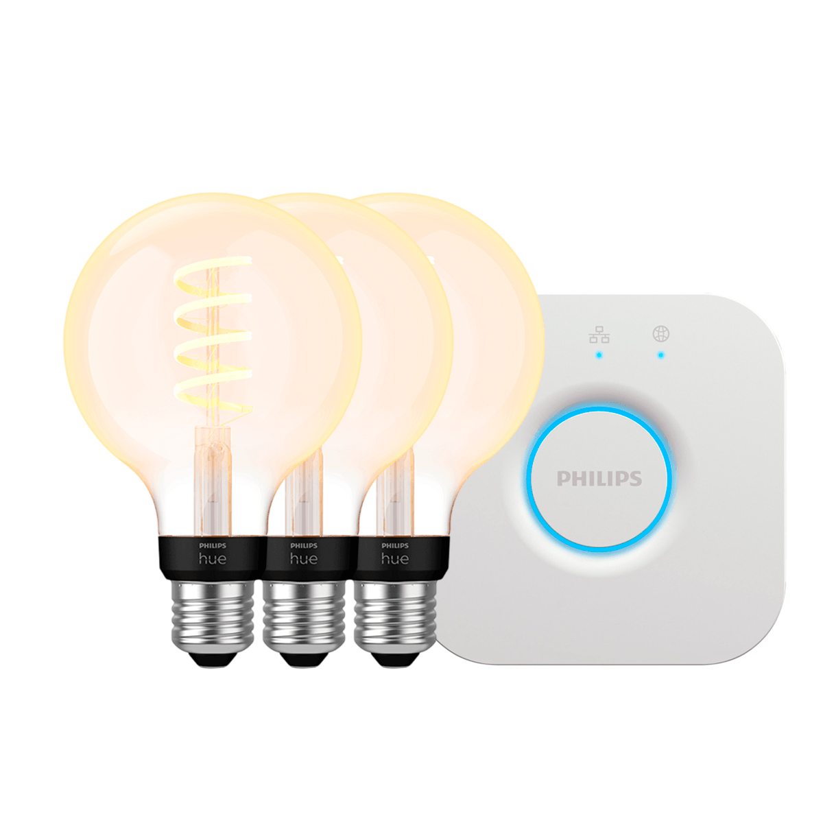 Lámpara inteligente philips hue g93 x3 cálida/fría + Bridge de regalo