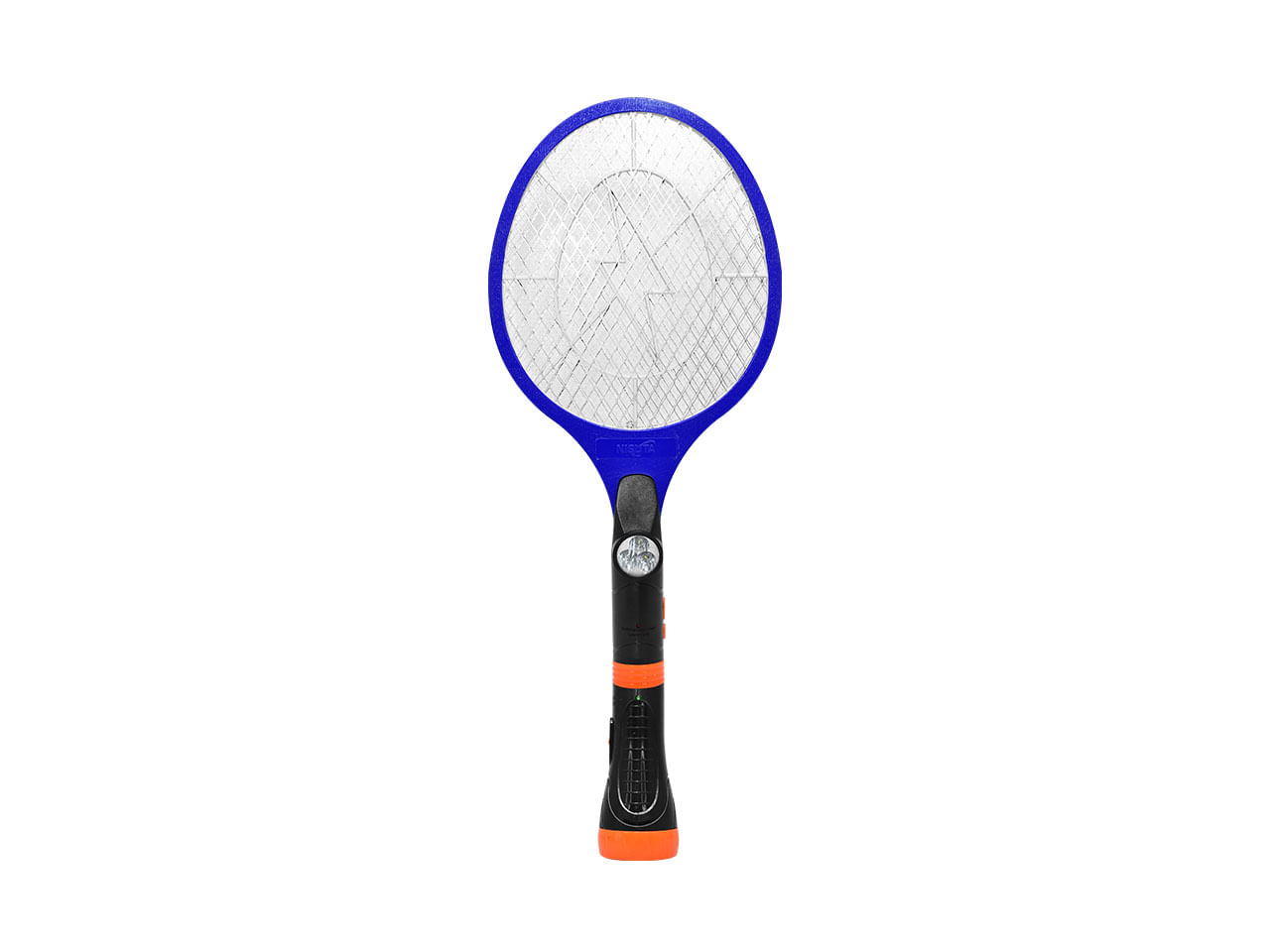 Raqueta Mata Mosquitos Mediante Descarga Electrica, con Linterna Nisuta Nsraemil