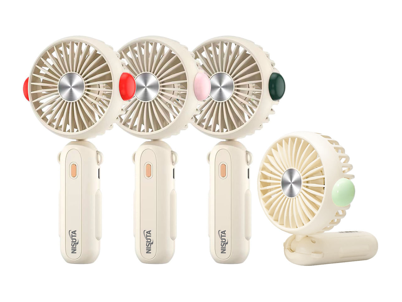Ventilador portátil plegable VERDE CLARO bateria recargable NISUTA - NSFANUP2