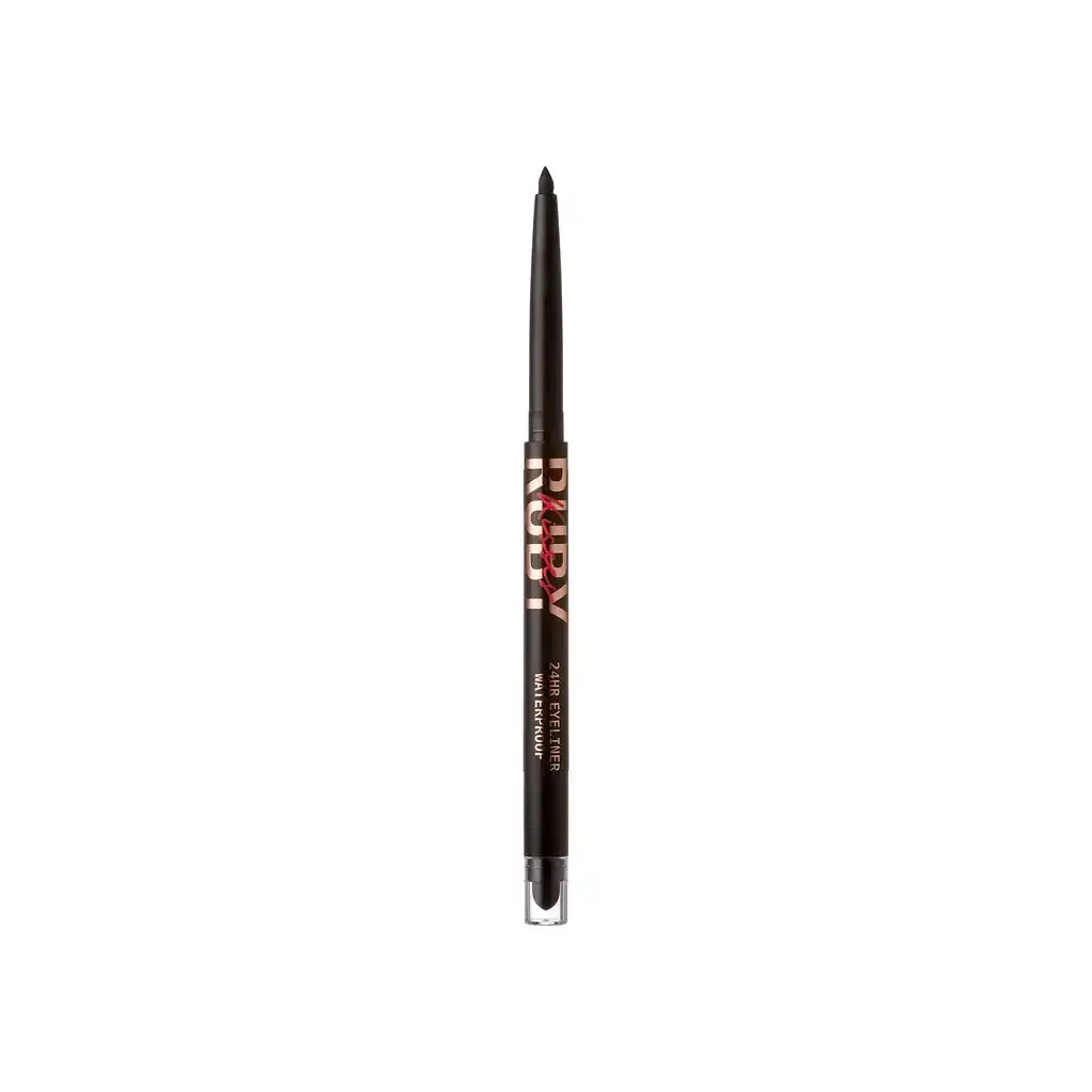 Delineador de Ojos Retráctil 24H Waterproof | Ruby Kisses Blackest Black