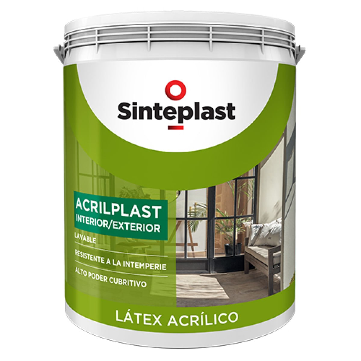 Acrilplast latex interior / exterior negro ebano 1 l
