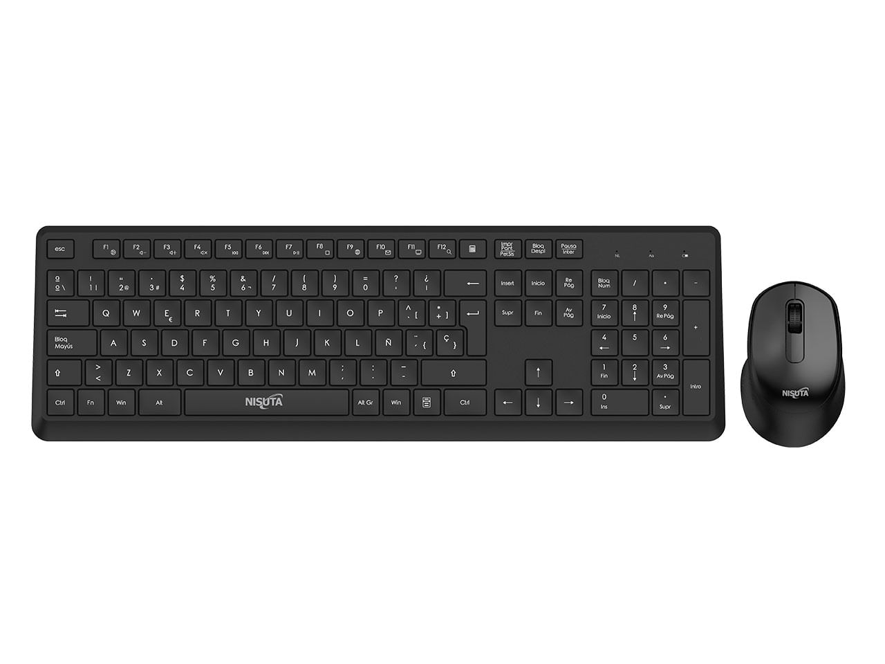 Combo teclado y mouse wireless multimedia NISUTA - NSWI88CO