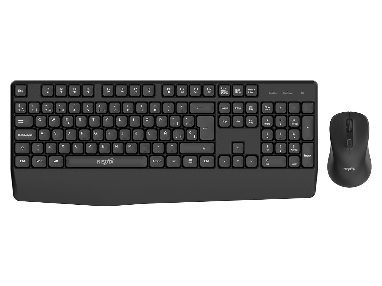 Combo teclado y mouse wireless multimedia NISUTA - NSWI53CO